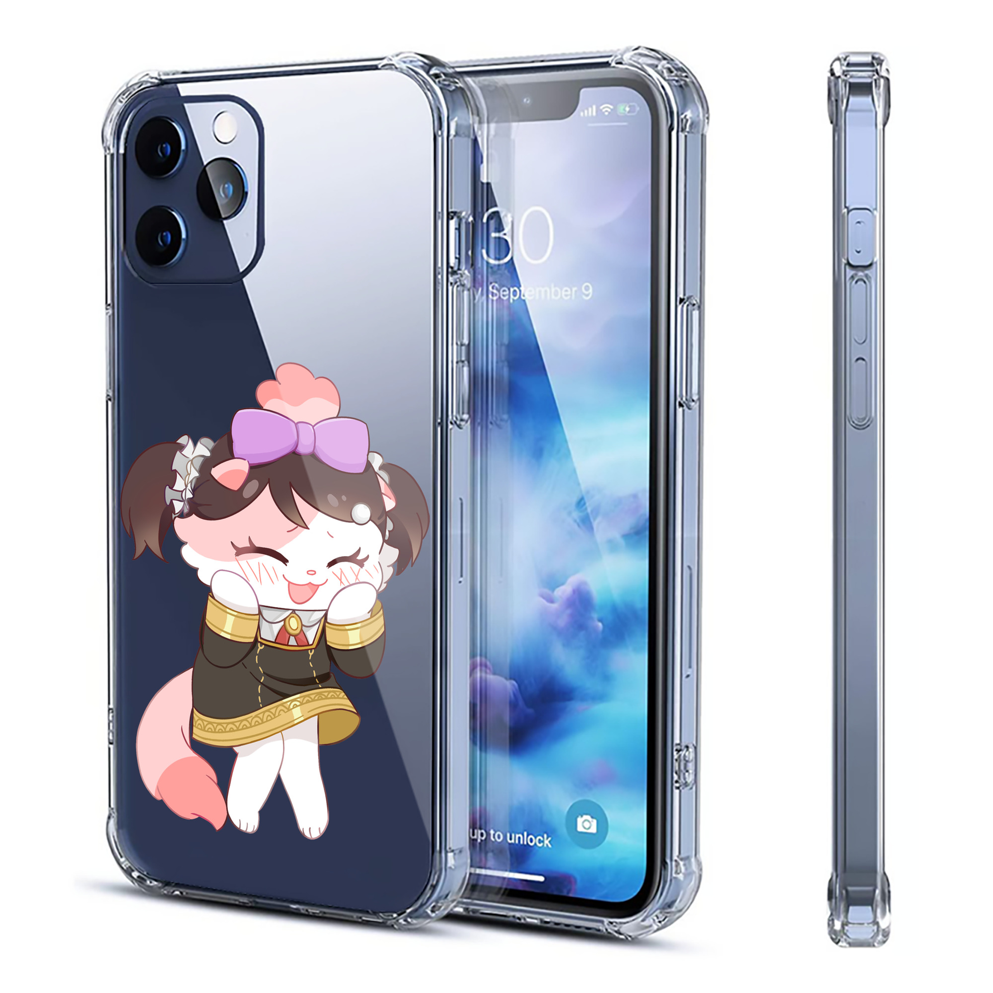 （画像用） SPY×FAMILY间谍家家酒 【iPhone 12シリーズ対応】透明スマホケース（クリアソフトケース）